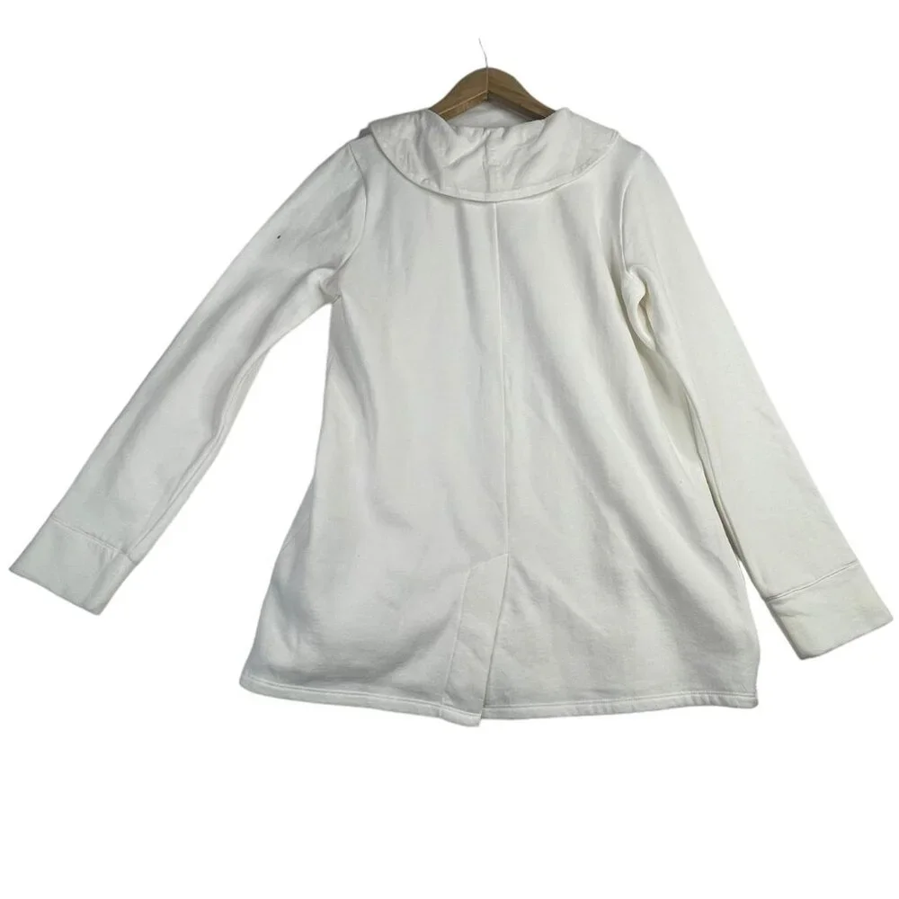 New Soft Surroundings Tangles Hoodie size XS Marshmallow White - Picture 6 of 8